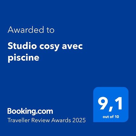 Studio cosy avec piscine Saint-Joseph Esterno foto