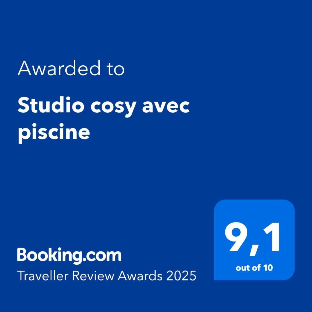 Studio cosy avec piscine Saint-Joseph Esterno foto